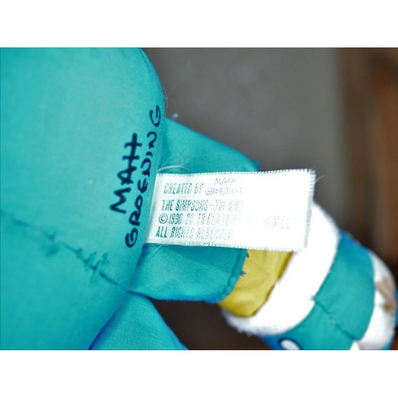 Vintage 1990 The Simpsons Large Bart Simpson Rag Doll 17 inches - Picture 4 of 7